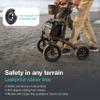 Helavo All Terrain Walker with Puncture-Proof, Flat-Free Solid Rubber Tires - Foldable Outdoor Walker for Seniors with Seat - Best Comfort on All Surfaces view 2