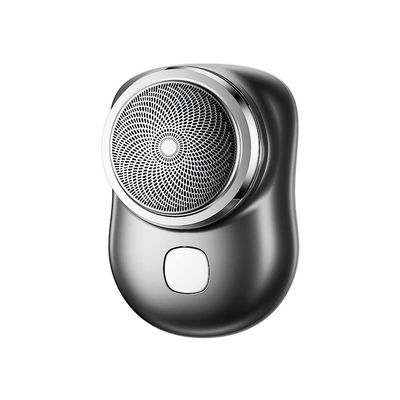 Mini Electric Shaver- Portable Men Electric Shaver USB Rechargeable Men Grooming Razor, Pocket Size Mini Shaver Washable for Travel (Black)