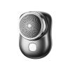 Mini Electric Shaver- Portable Men Electric Shaver USB Rechargeable Men Grooming Razor, Pocket Size Mini Shaver Washable for Travel (Black) view 1