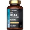 BCAA Tablets | 4000mg BCAA per Serving | 3 Months Supply | Essential Amino Acid Supplement with Vitamin B6 | 365 Vegan Tablets | BCAA Powder and Capsules Alternative Pre Workout | by Horbaach view 1