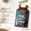 BCAA Tablets | 4000mg BCAA per Serving | 3 Months Supply | Essential Amino Acid Supplement with Vitamin B6 | 365 Vegan Tablets | BCAA Powder and Capsules Alternative Pre Workout | by Horbaach view 2