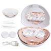 MORATER Ultrasonic Contact Lens Cleaning Machine,2 Modes High Frequency Vibration 360 Cleaning Portable Automatic Cleaner with Ultrasonic Eye Contact Lenses Cleaner with Cosmetic Mirror (White) view 1