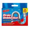 Lizzy 3 x Drain and Plug Hair Unblocker Sachets, Removes from Baths, Showers and Sinks, Unblocks Bathroom Pipes & Drains Away Fast & Easy (1) view 1