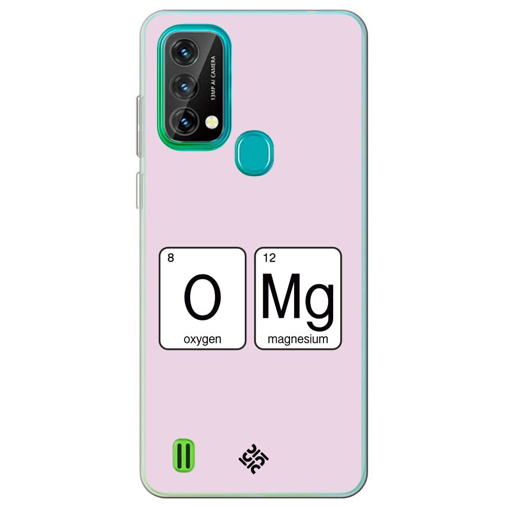 Movilshop Case for [ Blackview A50 ] Cool Phrases [ Oxygen + Magnesium  GMO] Transparent Flexible Silicone Case Cover Gel for Smartphone.