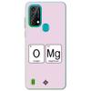 Movilshop Case for [ Blackview A50 ] Cool Phrases [ Oxygen + Magnesium  GMO] Transparent Flexible Silicone Case Cover Gel for Smartphone. view 1