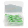 jojomis L Shaped Interdental Brush, 22 Count Tooth Flossing Head Oral Hygiene Brush, Tooth Cleaning Tool,Toothpick - as described, Green 0.8mm view 1