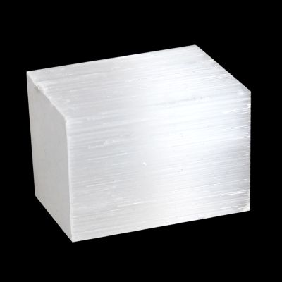 1 Pc Selenite Cube About 70g, Selenite Pocket Energy Stone, Premium Hand-Sorted, Cleanse The Aura from Negativity, Relieve Stress and Anxiety