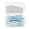 jojomis L Shaped Interdental Brush, 22 Count Tooth Flossing Head Oral Hygiene Brush, Tooth Cleaning Tool,Toothpick - as described, Blue 1.0mm view 1