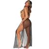 YEEYAO Sexy Belly Dance Costume Women Sparkly Sequins Lingerie Set Naughty Cosplay Outfits Gold Bikini with Coins Mesh Skirt view 2