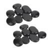 16 Pcs Hot Stones Massage Kit, Flat Smooth Warming Massaging Rocks Set Harmonizes Body Energy Relaxation Massage Stones for Professional or Home SPA, Relaxing, Healing view 1