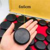 16 Pcs Hot Stones Massage Kit, Flat Smooth Warming Massaging Rocks Set Harmonizes Body Energy Relaxation Massage Stones for Professional or Home SPA, Relaxing, Healing view 3