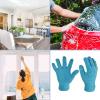 M METERXITY 4 Pair Dust Removal Gloves - Household Cleaning Mitts, Soft & Durable, Apply to Kitchen/Garden/Room (8.66 x 5.12 Inches, Pink Blue Dark Blue Gray) view 2
