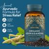 Ayurvediq Wellness Organic Ashwagandha with Organic Black Pepper 650mg, 120 Capsules - Ashwagandha High Strength for Anxiety, Stress Relief for Adults, Better Sleep - Vegan Ayurvedic Products view 2