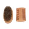 Beard Brush Comb Kit Wood Double Side Comb Soft Brush Styling Shaping Trimming Beard Grooming Kit Men Beard Styling Care Set for Men Home Travel view 4
