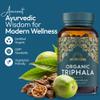 Ayurvediq Wellness Organic Triphala Capsules 120, 500mg  Natural Pure Triphala Powder Organic Capsules for Immunity, Digestion, Wellbeing  Soil Association Certified - Vegan Ayurveda Supplements view 2
