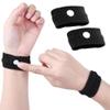 Glamza Anti-Sickness Travel Bands - Acupressure Wristbands for Motion Sickness and Nausea Relief (X1 Pair (Black)) view 1