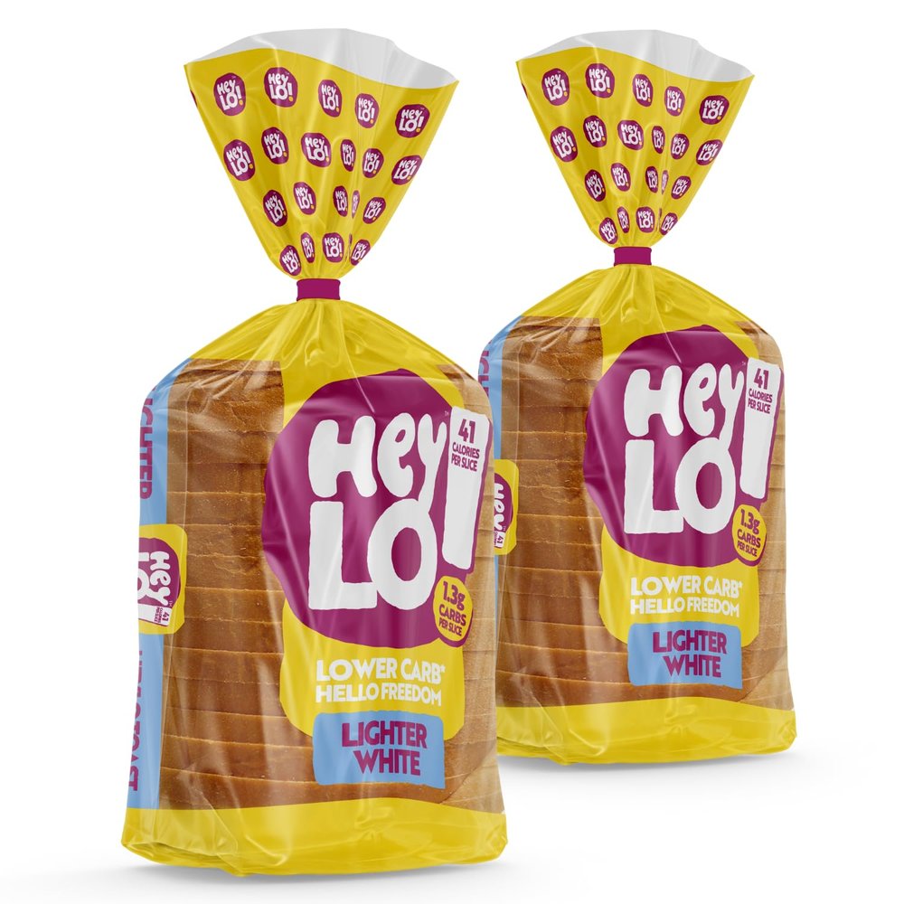 Heylo Lighter White Keto Bread | Low Carb Bread Ideal for Sandwiches, Toast or As One of Your Delicious Keto Snacks (Pack of 2)