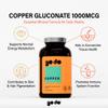 Copper 1000mcg 120 Tablets - Nutritional Supplement - Vegans & Vegetarians - Healthy Lifestyle - Copper Gluconate Supplement Godo view 3