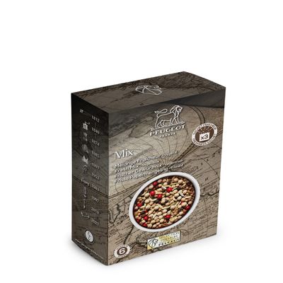 PEUGEOT - Premium Spices Selection - Freshness Mix - Pepper Blend for Fish - Herbal and Aniseed - Intensity 6 - Innovation Triple Protection Freshness Sachets - 3x20g
