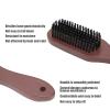 Beard Grooming Brush, Bristle Beard Brush with Wooden Handle, Bath Body Brush, Oil Hair Facial Cleaning Brush for Men view 3
