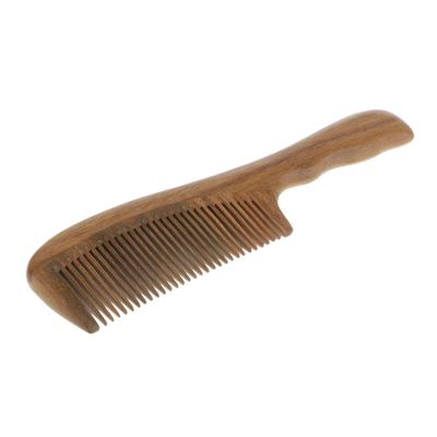 barenx Lady Wooden Sandalwood Comb Wide/Fine Tooth Detangling Comb Hair Massage Brush - Fine Teeth