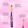 Disney Princess Kids Toothbrush Set - Soft-Bristle Toothbrush with Suction Cup & Protective Cap, Mint-Flavoured Toothpaste, and Multi-Purpose Beaker | Travel-Ready Oral Care Kit for Children Ages 3+ view 3
