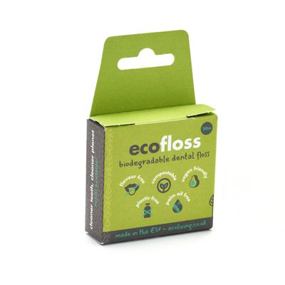 Ecoliving Eco Floss Refill - Plant-Based Vegan Dental Floss 180g-2 Pack
