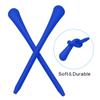 PATIKIL Glasses End Tips, 5 Pairs Eyeglass Anti Slip Ear Sock Pieces Tube Sleeve Soft Silicone Replacement Temple for Round Thin Metal Eyeglass Temple, Blue-1 view 4
