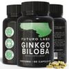 Ginkgo Biloba Capsules 15,000mg - 60 Capsules (2 Months Supply) - Standardised Leaf Extract - High Strength, Vegan, Lab Tested & Gluten Free - Made in The UK view 1