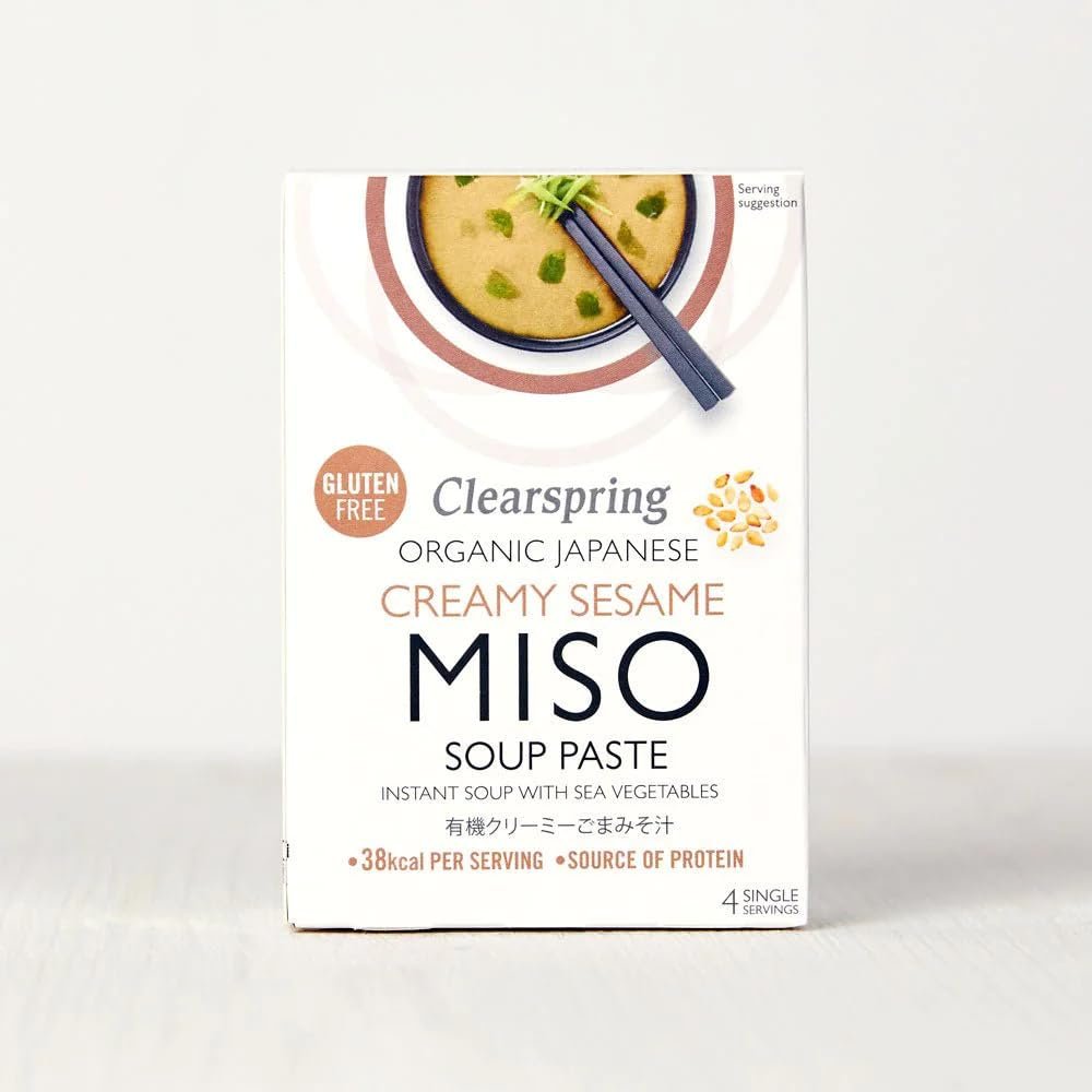 Clearspring Organic Instant Miso Soup Paste - Creamy Sesame (8 Pack)