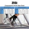 ZFiSt 3 Pair Sport Compression Socks Men Women, Compression Stocking Nurse Socks for Edema Travel, Black+blue+white, XL view 2