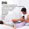 ZFiSt 3 Pair Sport Compression Socks Men Women, Compression Stocking Nurse Socks for Edema Travel, Black+blue+white, XL view 4