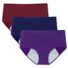 POKARLA Women's High Absorbency Period Cotton Underwear Heavy Flow Leakproof Panties(Regular&Plus Size), Multicolor01, L view 1