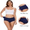 POKARLA Women's High Absorbency Period Cotton Underwear Heavy Flow Leakproof Panties(Regular&Plus Size), Multicolor01, L view 2