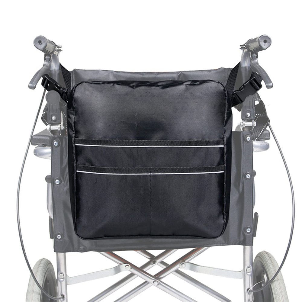 CUSMA Wheelchair Backpack with Pockets, Large Tote to Hang On Back Transport Storage Backpack for Wheelchair, Walker, Rollator