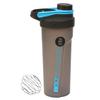 1 x Protein Shaker Bottle 700ml with Mixing Ball BPA Free Plastic Shaker for Shakes Protein Bottle Gym Shaker Mix Bottle Shaker Bottle for Protein Shakes Sports Water Bottle (Blue) view 1