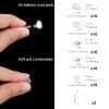 50pcs Spectacle Repair Kit,25 Pairs Push Silicone Glasses Nose Pads,Nose Pads for Glasses Push fit for Glasses PVC Silicone Glasses Screws Tweezers Mirror Cloth Glasses Repair Kit view 3