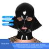 Buffny Halloween Hood Full Face Masker,Latex Head Cover Mask with Zipper for Party Nightclub Prom,100% Natural Latex,Elastic Comfort,Breathable,Zippered Full-face Cover-XS view 2