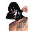 Buffny Halloween Hood Full Face Masker,Latex Head Cover Mask with Zipper for Party Nightclub Prom,100% Natural Latex,Elastic Comfort,Breathable,Zippered Full-face Cover-S view 4