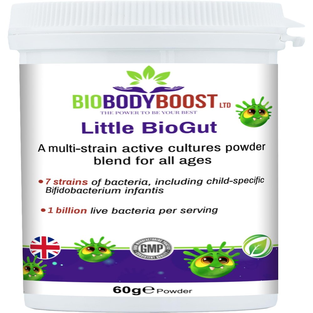 Little BioGut | Healthy Gut Help | Suitable for Children | 60g Powder Tasteless | Vegan