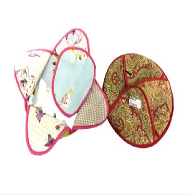 Indian Roti Warmer Cloth Insulated - Indian Bread Covering Cloth- Asian Roti Warm Hot Chaba  Traditional Chapati Server Keep Fancy Warmer - Round Cloth Storage Hotpot