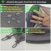 AGGAFA Mosquito Head Net Hat, Providing a Physical Barrier to Help Keep Mosquitoes and Bugs Away from Your Face When Gardening, Farming, Fishing and Camping (Black Color) view 3