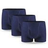 3 Pcs Mens Incontinence Pants Incontinence Boxer Brief with Absorbent Pad 300 ML Urine Volume Cotton Washable Reusable Leakproof Incontinence Pants for Men Blue Size S view 1