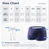 3 Pcs Mens Incontinence Pants Incontinence Boxer Brief with Absorbent Pad 300 ML Urine Volume Cotton Washable Reusable Leakproof Incontinence Pants for Men Blue Size S view 4