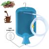 TopQuaFocus Enema Kit for Men and Women - 2L Capacity Douche and Enema Bulb for Colon Detox Cleanse, with Coffee Enemas for Effective Colon Cleanse Blue view 2