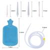 TopQuaFocus Enema Kit for Men and Women - 2L Capacity Douche and Enema Bulb for Colon Detox Cleanse, with Coffee Enemas for Effective Colon Cleanse Blue view 3
