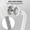 2 Pack White Grab Bar 24 Inch - 1.25 Diameter, Zepolu Stainless Steel Safety Shower Bars w/Anti-Slip Gray Rubber Grip, Bathroom Assist Handle Balance Support Bar Grab Rail for Elderly Senior handicap view 3