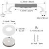 2 Pack Anti-Slip Bathroom Grab Bar 16 Inch - 1 Diameter, Zepolu Stainless Steel White Safety Shower Bars w/Rubber Grip, Assist Bath Handle Balance Support Bar Grab Rail for Elderly Senior Handicap view 2
