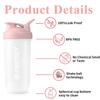 Didiseen Protein Shaker Bottle - Premium Shaker for Protein Shakes with Mixball - BPA Free Durability Leakproof, Odourless for Fitness Gym Sports - 700ml / 24oz (Grey) view 4