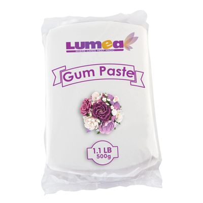 Dekozauber24 Flower paste, 500g, white, gum paste, icing, flexible and strong, edible cake decoration sugar paste